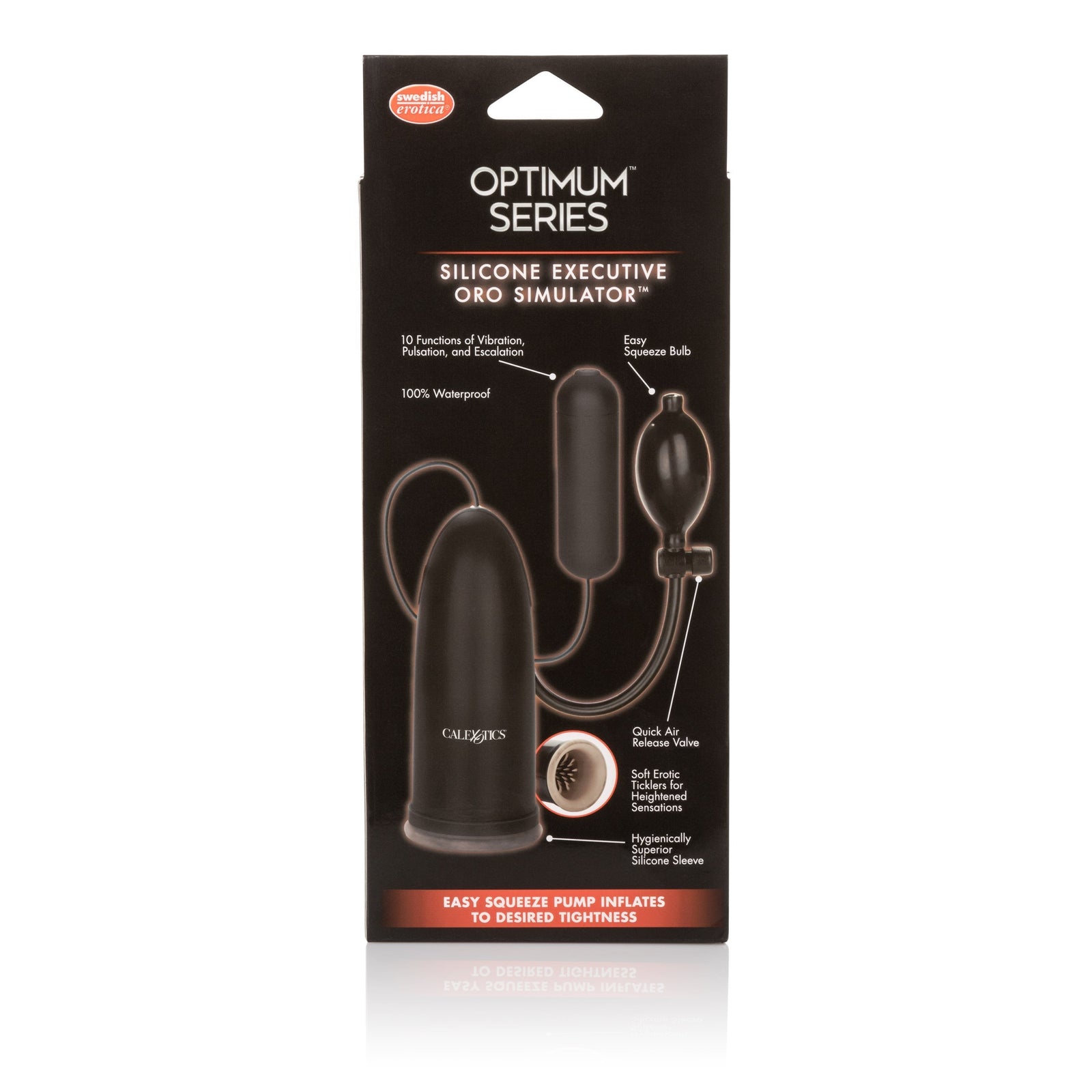 California Exotics - Silicone Executive Oro Stimulator Mastubrator Mouth (Black) Masturbator Mouth (Vibration) Non Rechargeable Singapore