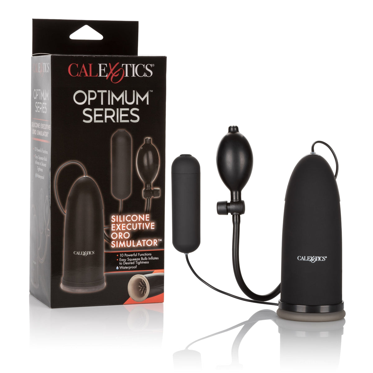 California Exotics - Silicone Executive Oro Stimulator Mastubrator Mouth (Black) Masturbator Mouth (Vibration) Non Rechargeable Durio Asia