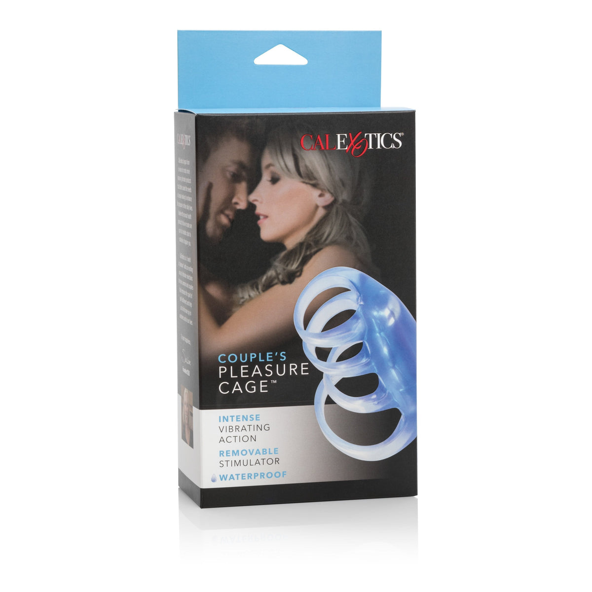 California Exotics - Couple's Pleasure Vibrating Cock Cage (Blue) Cock Sleeves (Vibration) Non Rechargeable Singapore