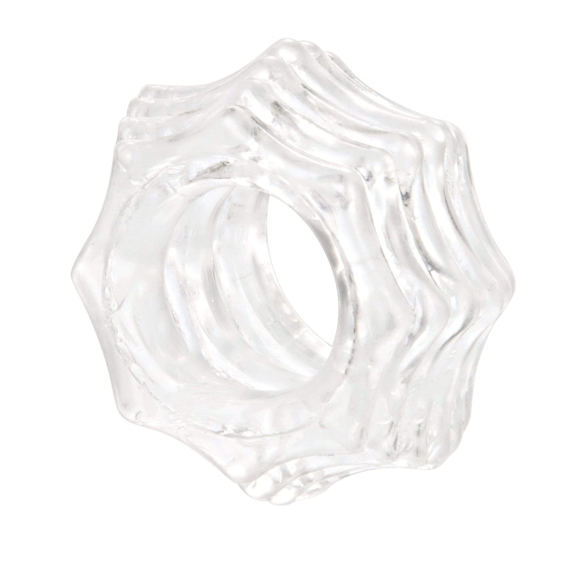 California Exotics - Reversible Cock Ring Set (Clear) Cock Ring (Non Vibration) 716770087362 CherryAffairs