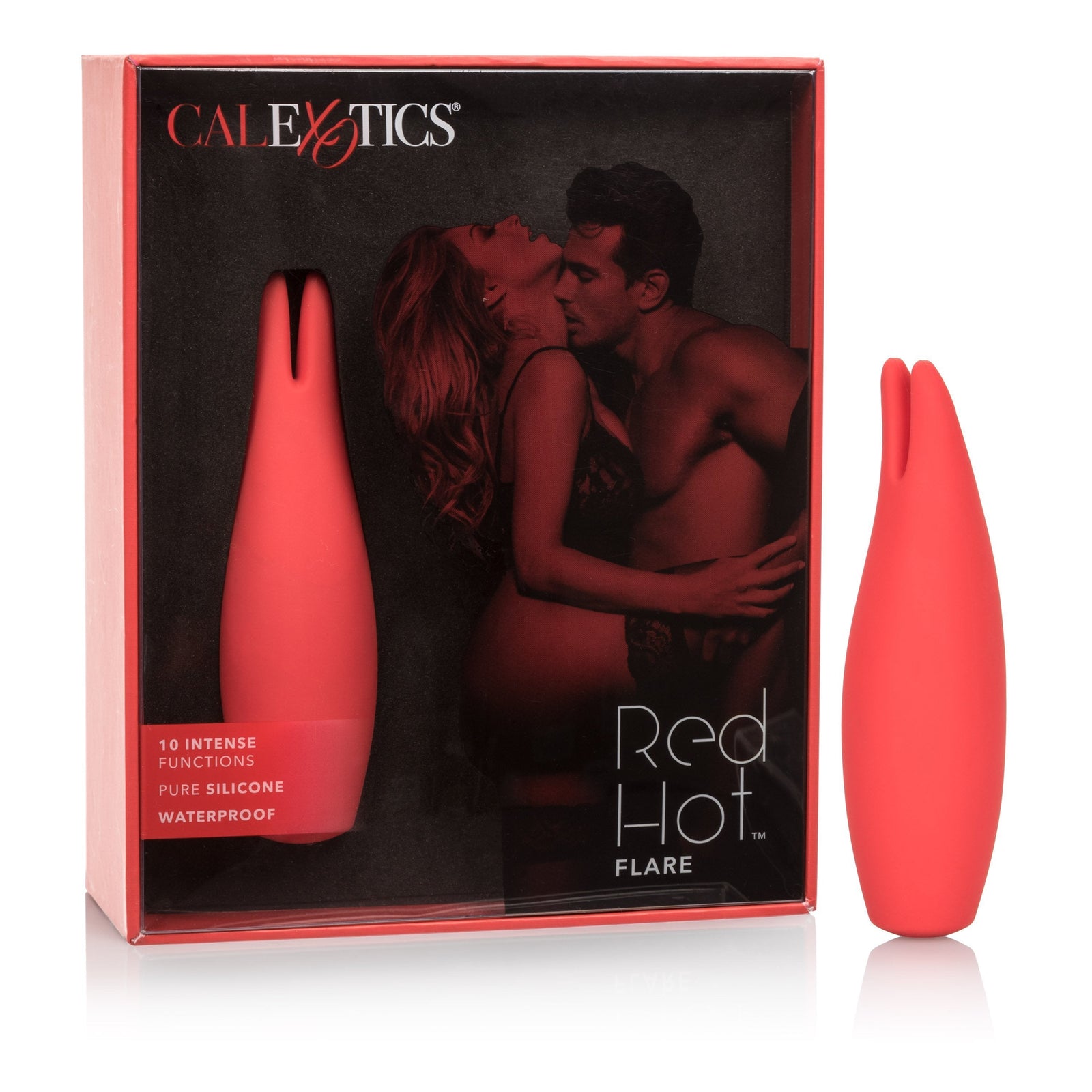 California Exotics - Red Hot Flare Rechargeable Clit Massager (Red) Clit Massager (Vibration) Rechargeable Durio Asia