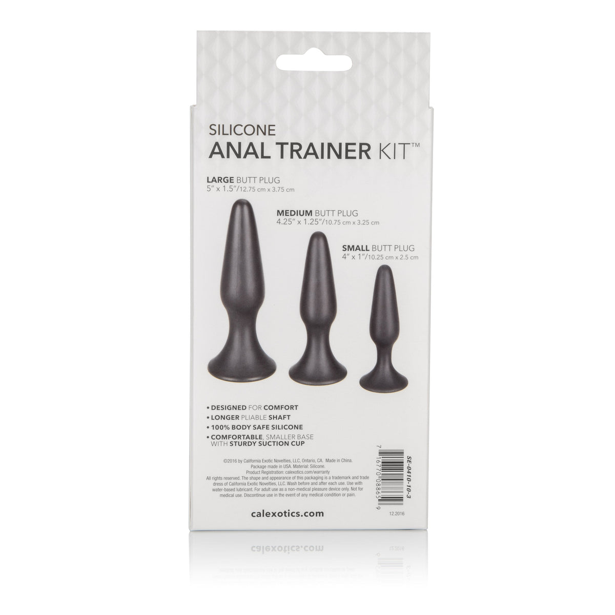 California Exotics - Silicone Anal Trainer Kit (Black) Anal Kit (Non Vibration) Singapore