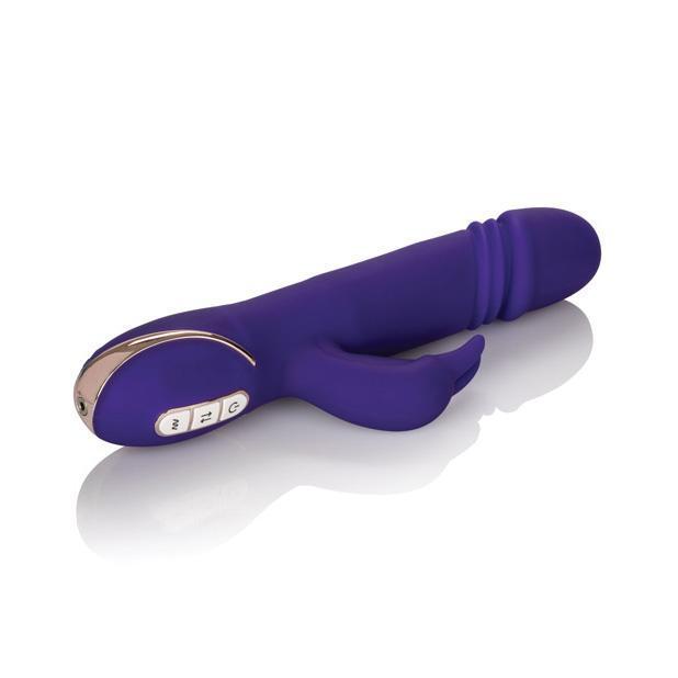 California Exotics - Signature Silicone Thrusting Jack Rabbit Vibrator (Purple) Rabbit Dildo (Vibration) Rechargeable Singapore
