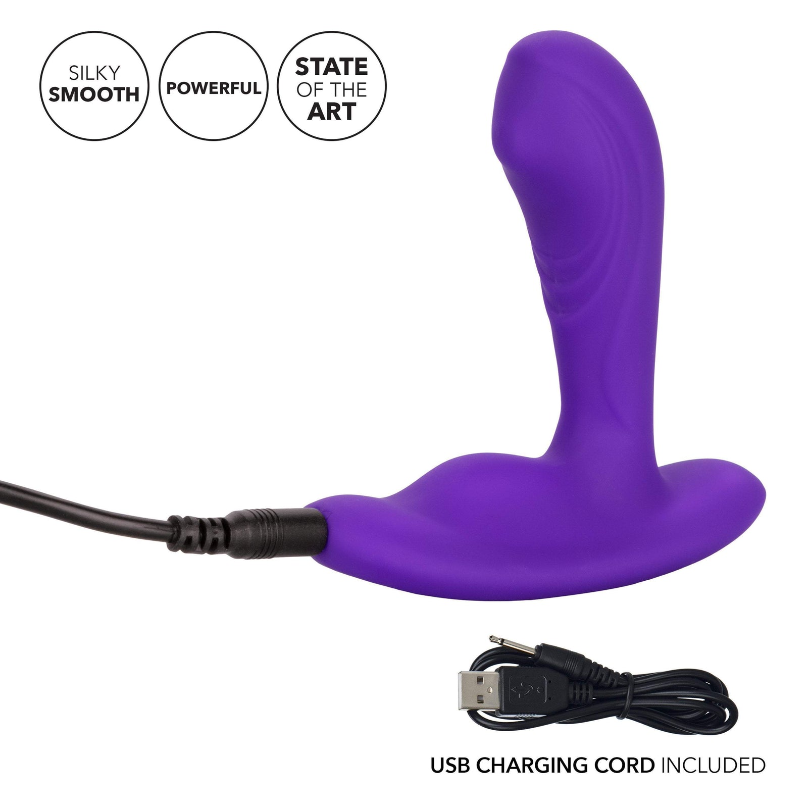 California Exotics - Silicone Remote Pinpoint Pleaser Prostate Massager (Purple) Prostate Massager (Vibration) Rechargeable