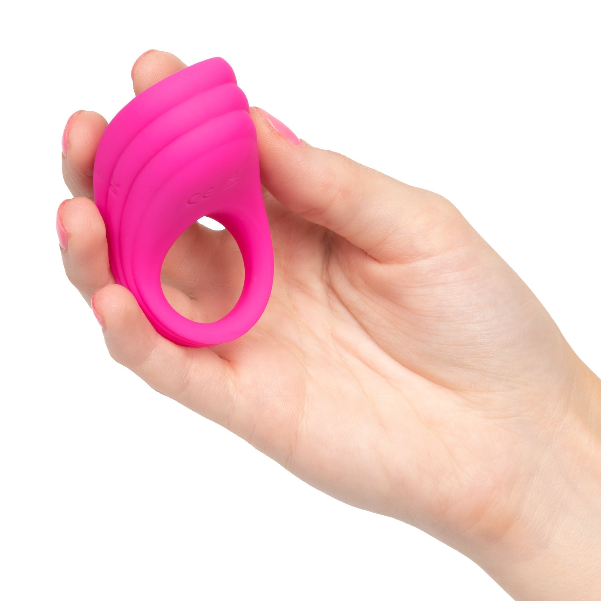 California Exotics - Silicone Remote Pleasure Cock Ring (Pink) Silicone Cock Ring (Vibration) Rechargeable