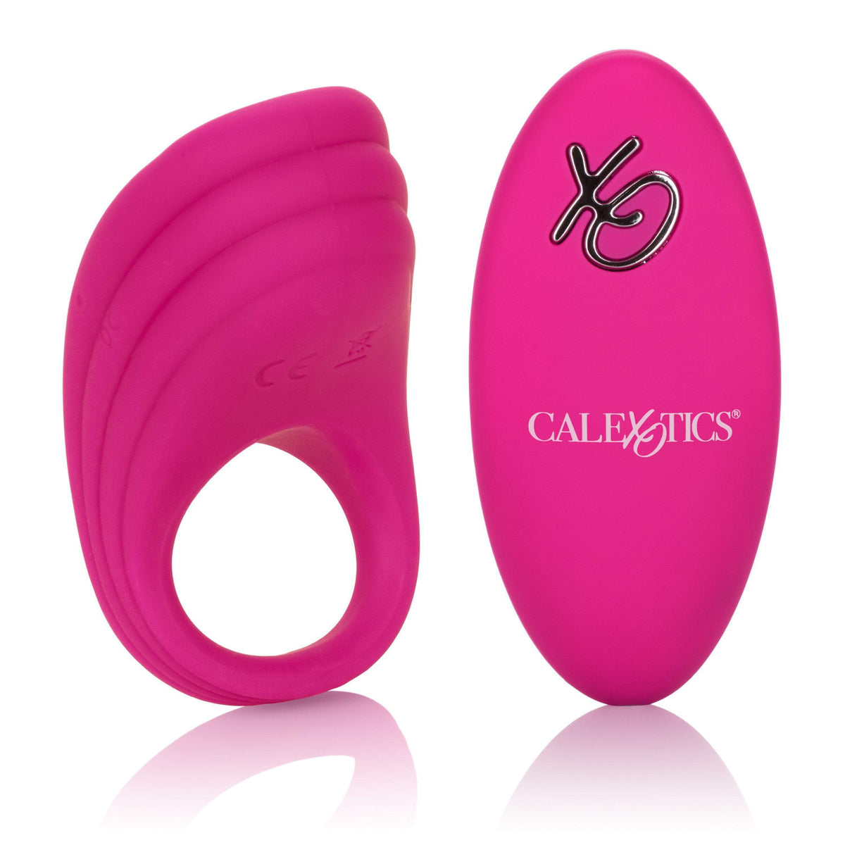 California Exotics - Silicone Remote Pleasure Cock Ring (Pink) Silicone Cock Ring (Vibration) Rechargeable