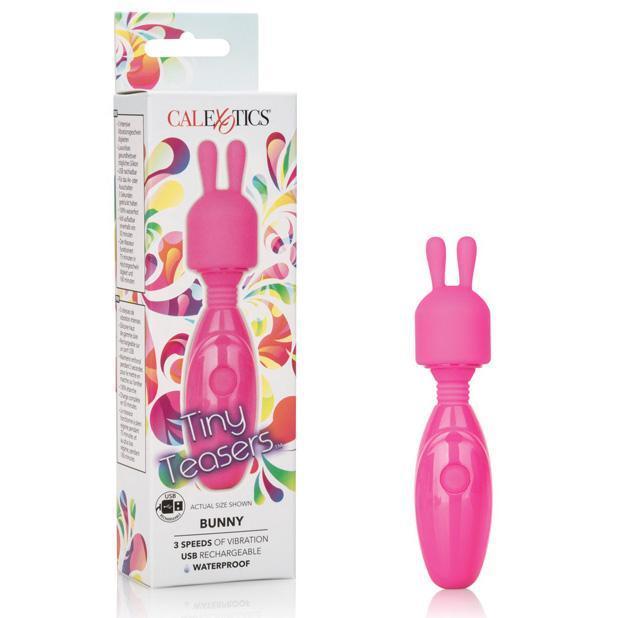 California Exotics - Tiny Teasers Rechargeable Bunny Wand Massager (Pink) Wand Massagers (Vibration) Rechargeable Durio Asia