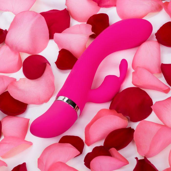 California Exotics - Utopia Bunny Massager (Pink) Rabbit Dildo (Vibration) Non Rechargeable Singapore