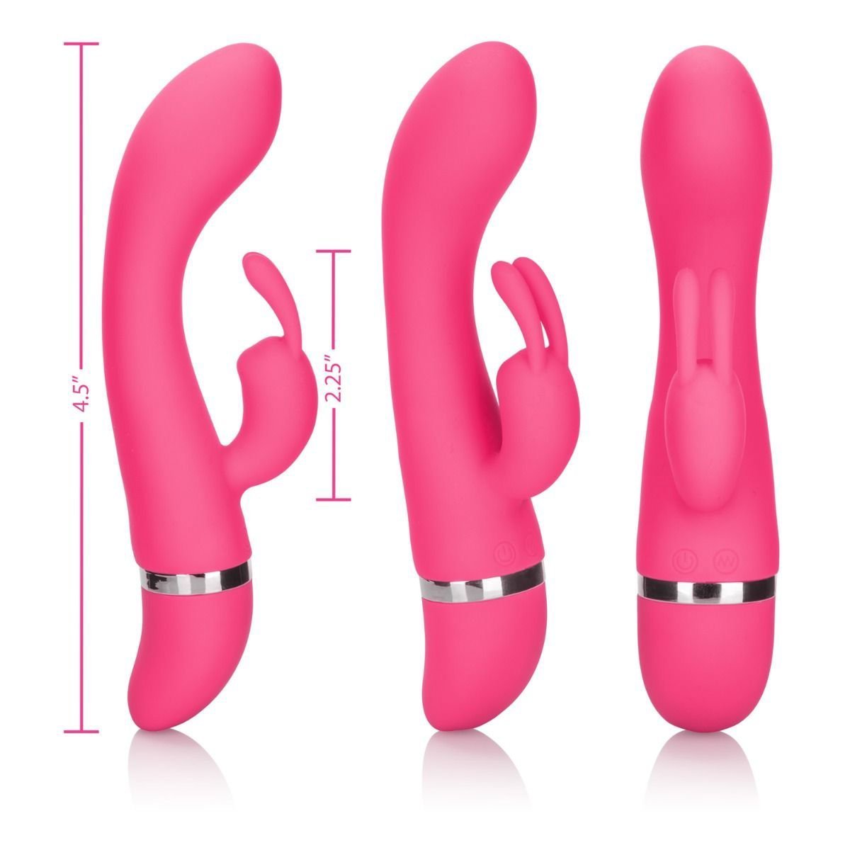 California Exotics - Utopia Bunny Massager (Pink) Rabbit Dildo (Vibration) Non Rechargeable Singapore