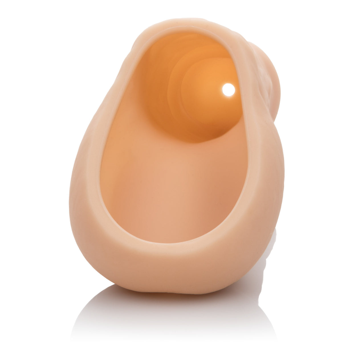 California Exotics - Packer Gear STP Hollow Packer (Beige) Strap On with Hollow Dildo for Male (Non Vibration)