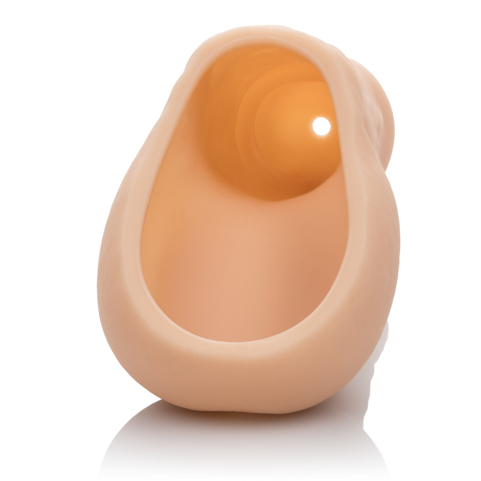 California Exotics - Packer Gear STP Hollow Packer (Beige) Strap On with Hollow Dildo for Male (Non Vibration)