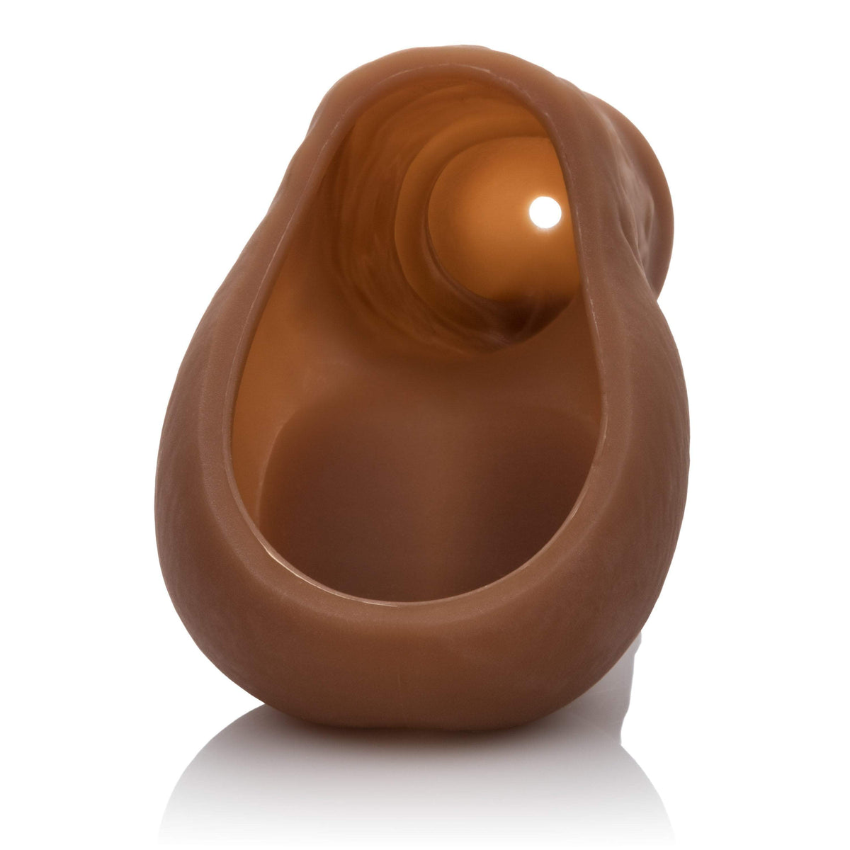 California Exotics - Packer Gear STP Hollow Packer (Brown) Strap On with Hollow Dildo for Male (Non Vibration)