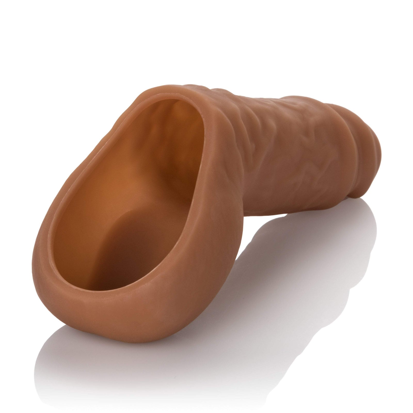 California Exotics - Packer Gear STP Hollow Packer (Brown) Strap On with Hollow Dildo for Male (Non Vibration)
