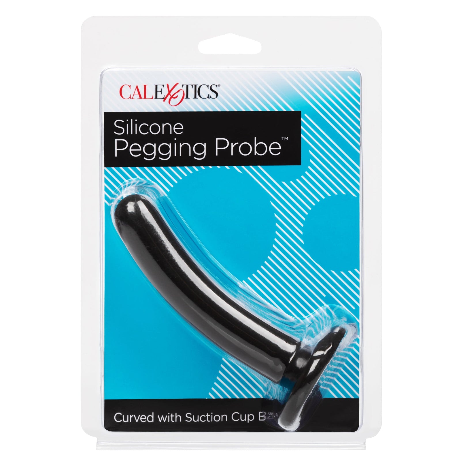 California Exotics - Silicone Pegging Probe Strap On Dildo (Black) Non Realistic Dildo with suction cup (Non Vibration) 620085139 CherryAffairs