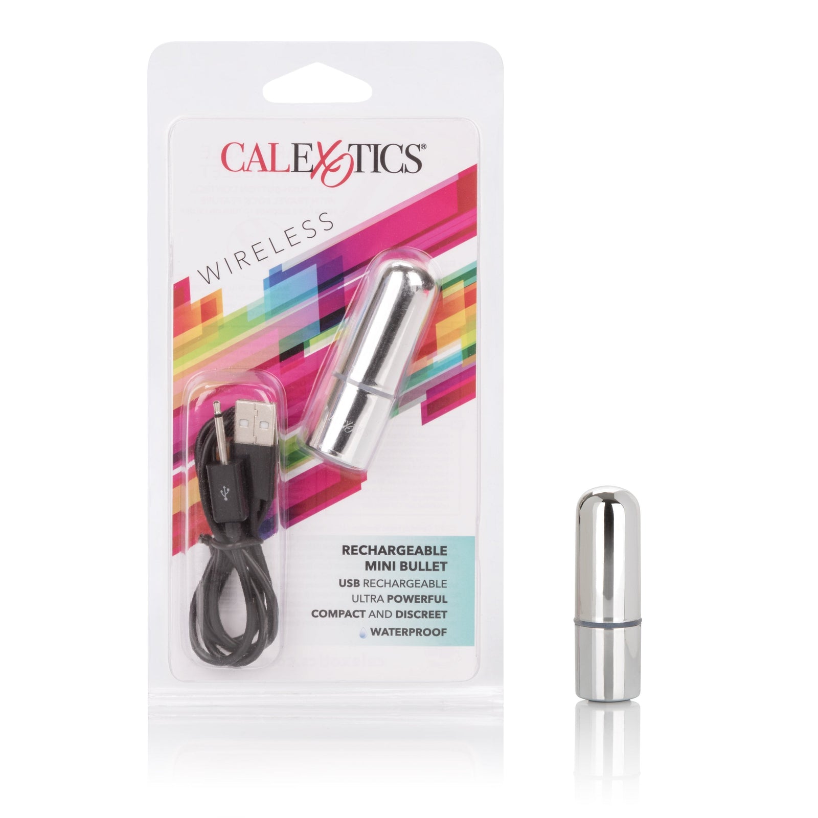 California Exotics - Rechargeable Mini Bullet (Silver) Bullet (Vibration) Rechargeable Durio Asia
