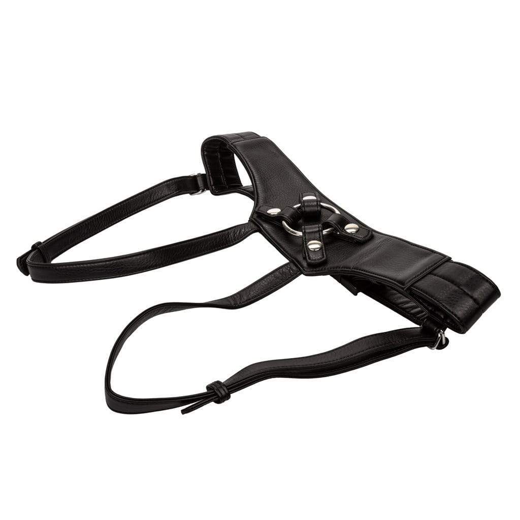 California Exotics - Her Royal Crotchless Strap On Harness The Empress (Black) Strap On w/o Dildo 716770090331 CherryAffairs