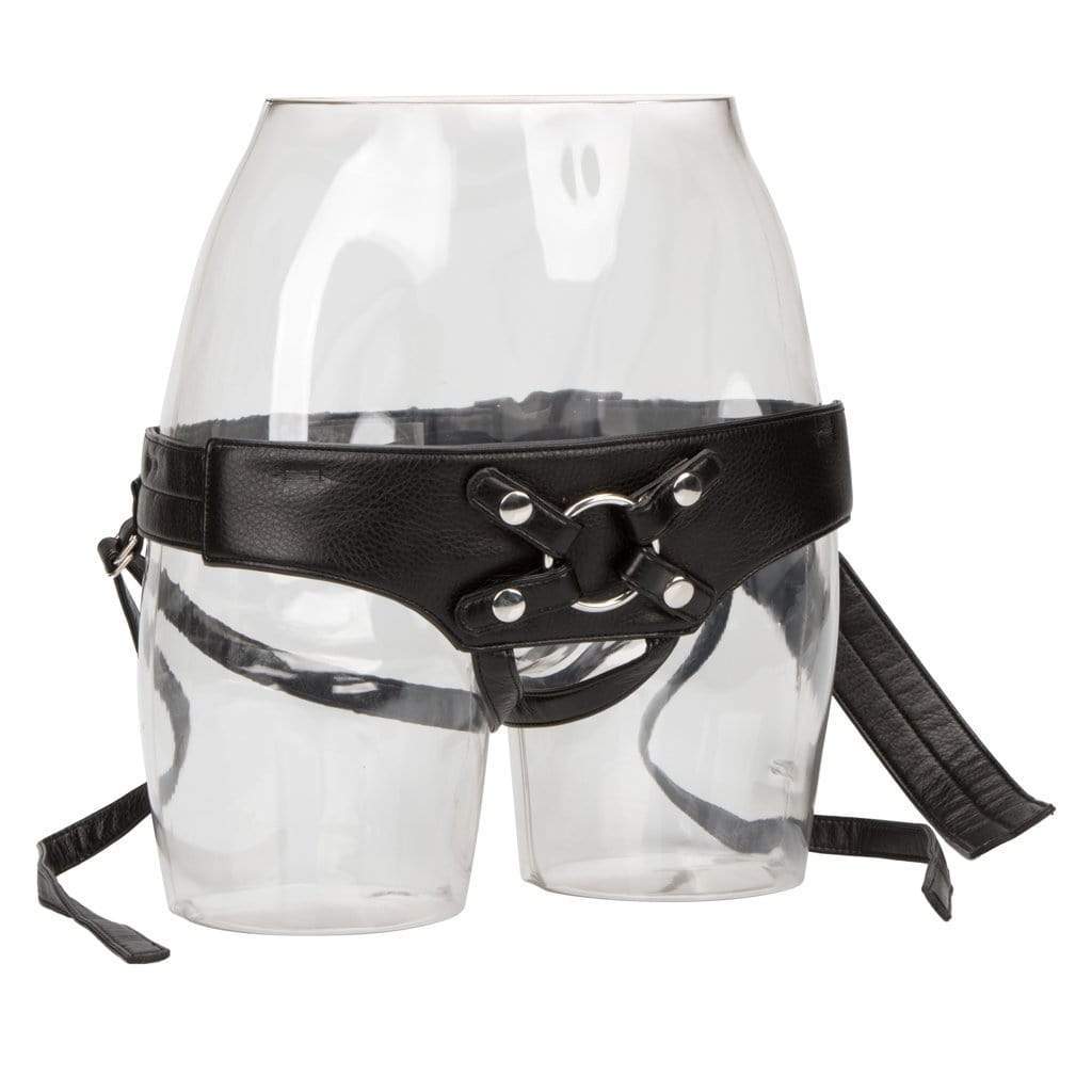 California Exotics - Her Royal Crotchless Strap On Harness The Empress (Black) Strap On w/o Dildo 716770090331 CherryAffairs