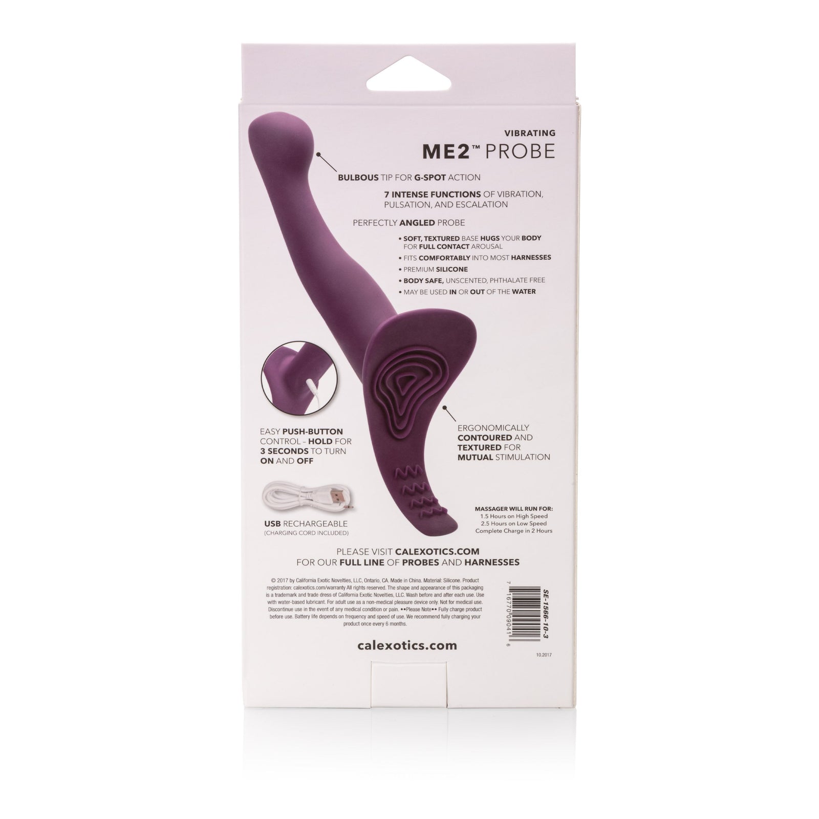 California Exotics - Vibrating ME2 Vibrating Probe Prostate Massager (Purple) Prostate Massager (Vibration) Rechargeable Singapore