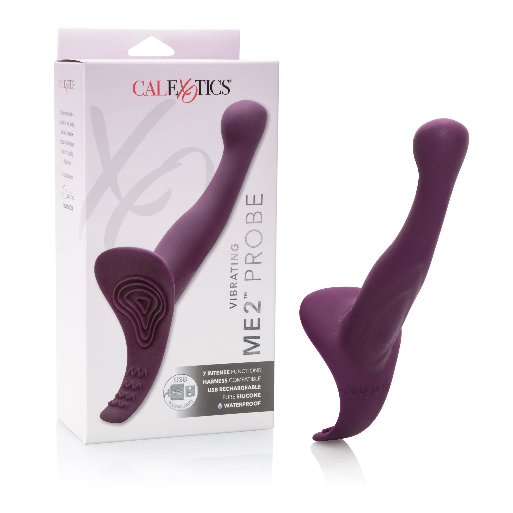 California Exotics - Vibrating ME2 Vibrating Probe Prostate Massager (Purple) Prostate Massager (Vibration) Rechargeable Durio Asia