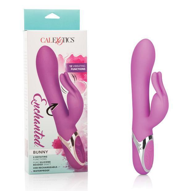 California Exotics - Enchanted Bunny Rechargeable Rabbit Vibrator (Purple) Rabbit Dildo (Vibration) Rechargeable Durio Asia