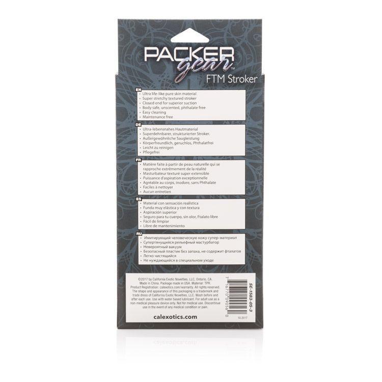 California Exotics - Packer Gear FTM Stroker Masturbator (Black) Masturbator Soft Stroker (Non Vibration) Singapore