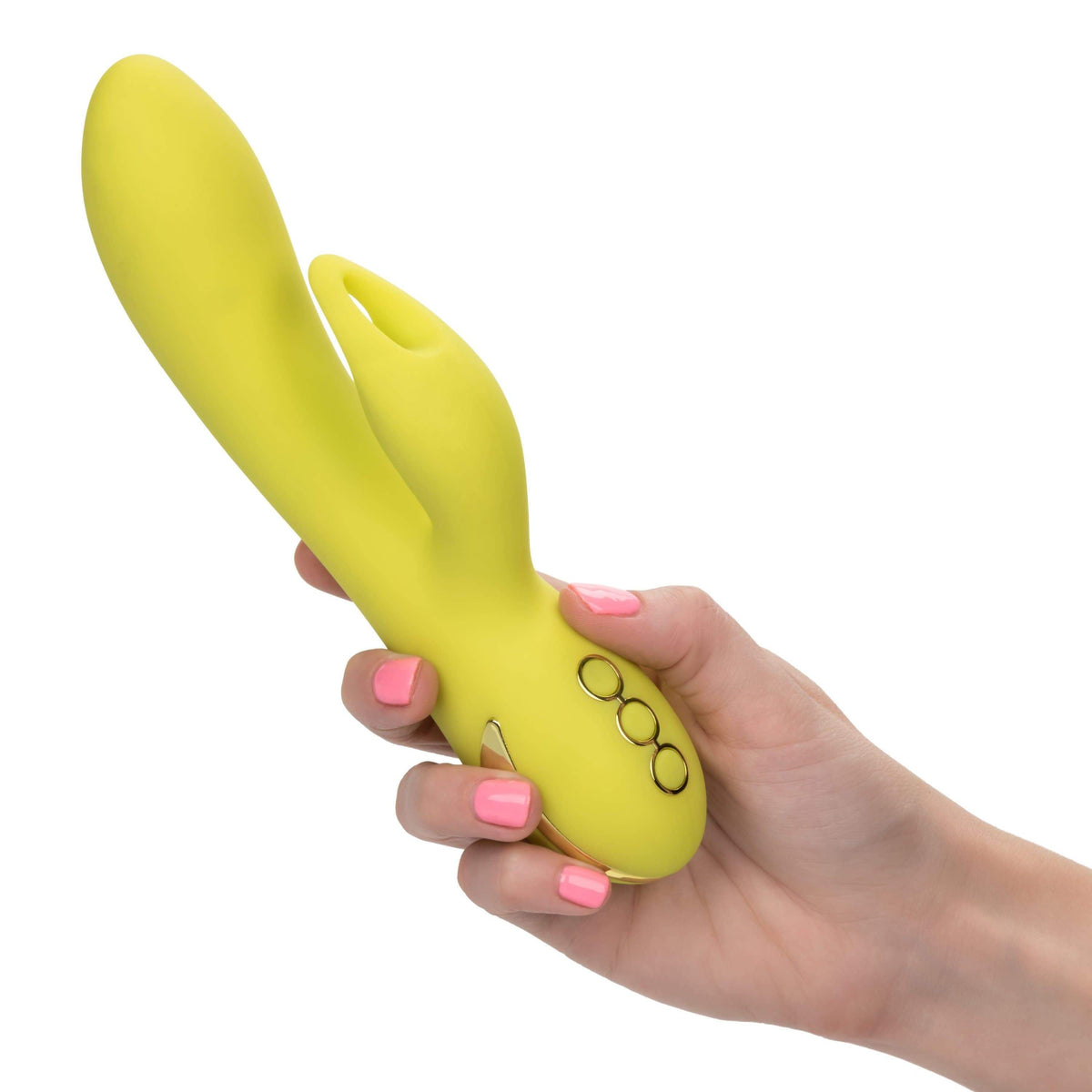 California Exotics - California Dreaming Venice Vixen Rabbit Vibrator (Yellow) Rabbit Dildo (Vibration) Rechargeable 716770090591 CherryAffairs
