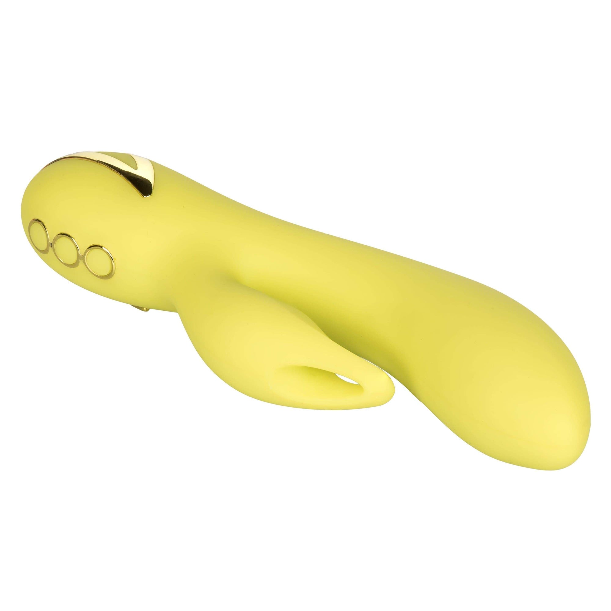 California Exotics - California Dreaming Venice Vixen Rabbit Vibrator (Yellow) Rabbit Dildo (Vibration) Rechargeable 716770090591 CherryAffairs