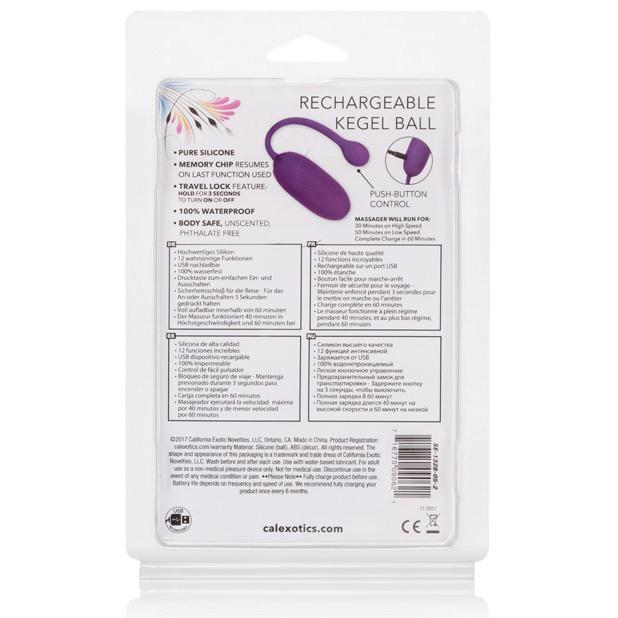 California Exotics - Rechargeable Kegel Ball Starter (Purple) Kegel Balls (Vibration) Rechargeable Singapore