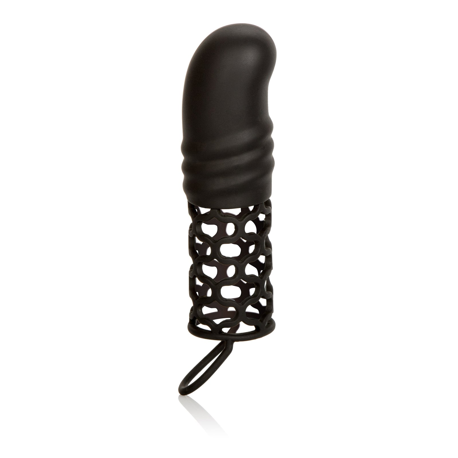 California Exotics - Silicone 2" Penis Extension (Black) Silicone Cock Cage (Non Vibration) Singapore