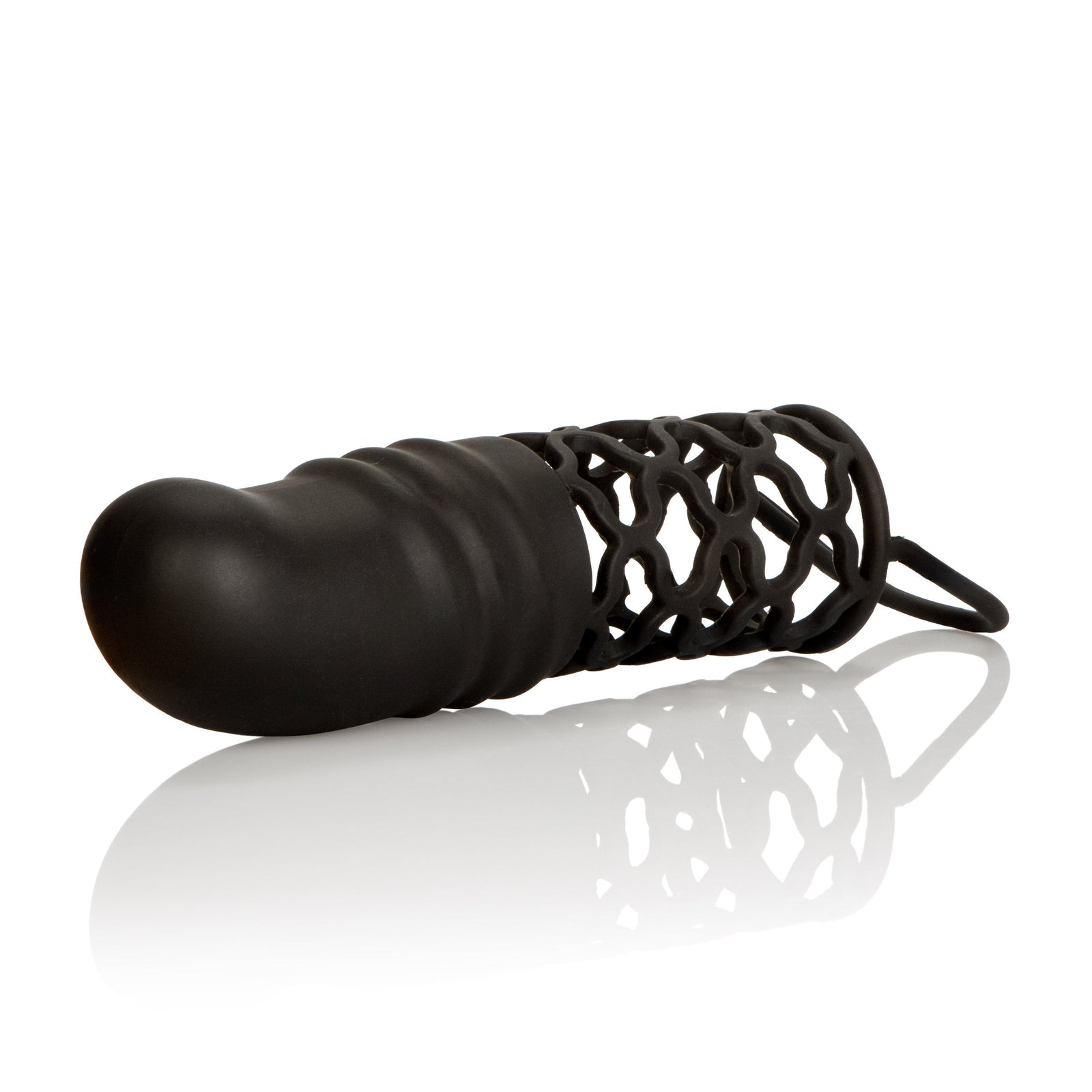 California Exotics - Silicone 2" Penis Extension (Black) Silicone Cock Cage (Non Vibration) Singapore