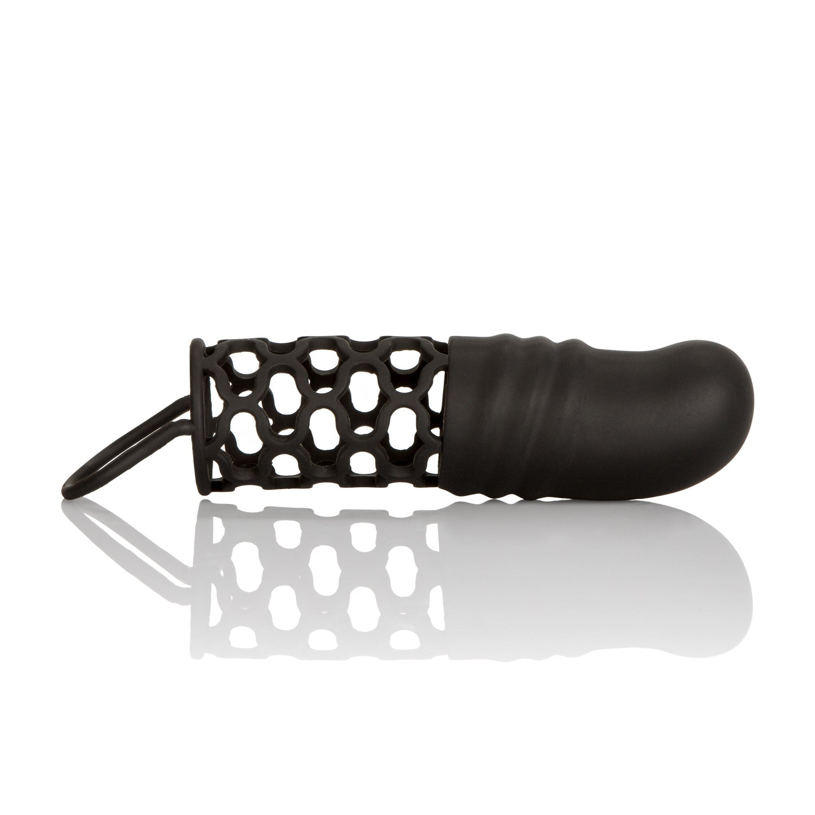 California Exotics - Silicone 2" Penis Extension (Black) Silicone Cock Cage (Non Vibration) Singapore