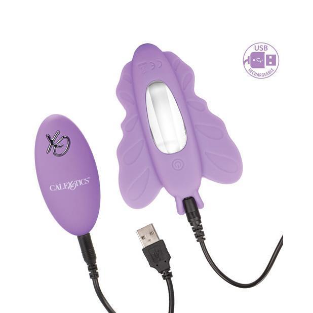 California Exotics - Venus Butterfly Silicone Remote Rocking Penis Vibrator (Purple) Remote Control Dildo w/o Suction Cup (Vibration) Rechargeable Singapore