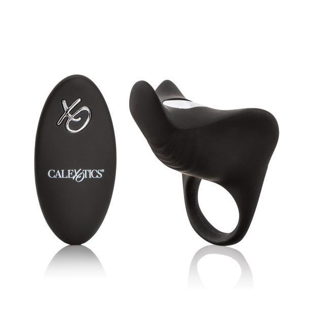 California Exotics - Couple's Enhancers Silicone Rechargeable Remote Pleasurizer (Black) Silicone Cock Ring (Vibration) Rechargeable Singapore