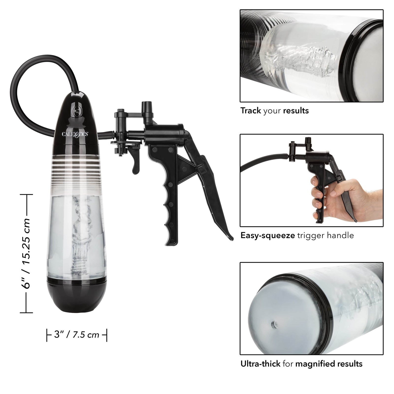 California Exotics - Optimum Series Magic Penis Pump (Black) Penis Pump (Non Vibration) 716770090928 CherryAffairs