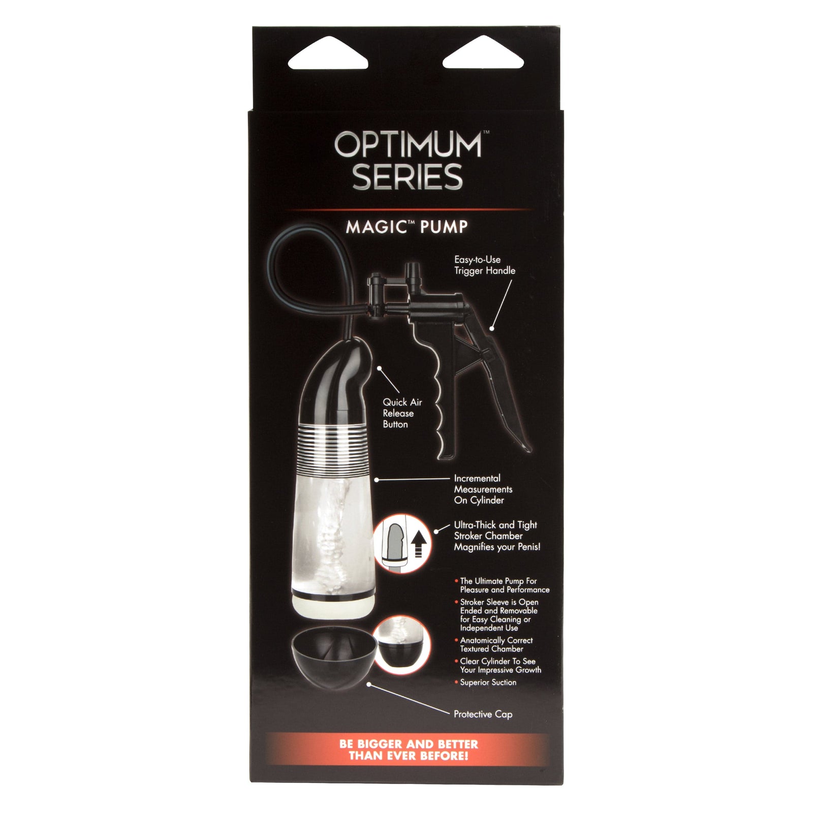 California Exotics - Optimum Series Magic Penis Pump (Black) Penis Pump (Non Vibration) 716770090928 CherryAffairs