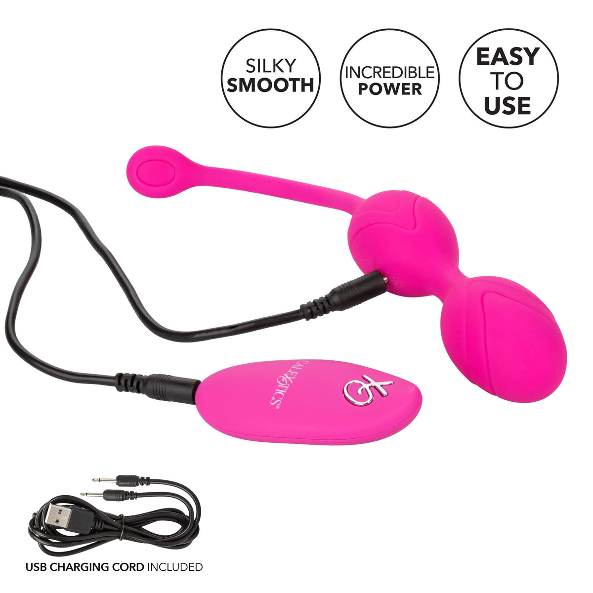 California Exotics - Remote Dual Motor Kegel System (Pink) Rabbit Dildo (Vibration) Rechargeable