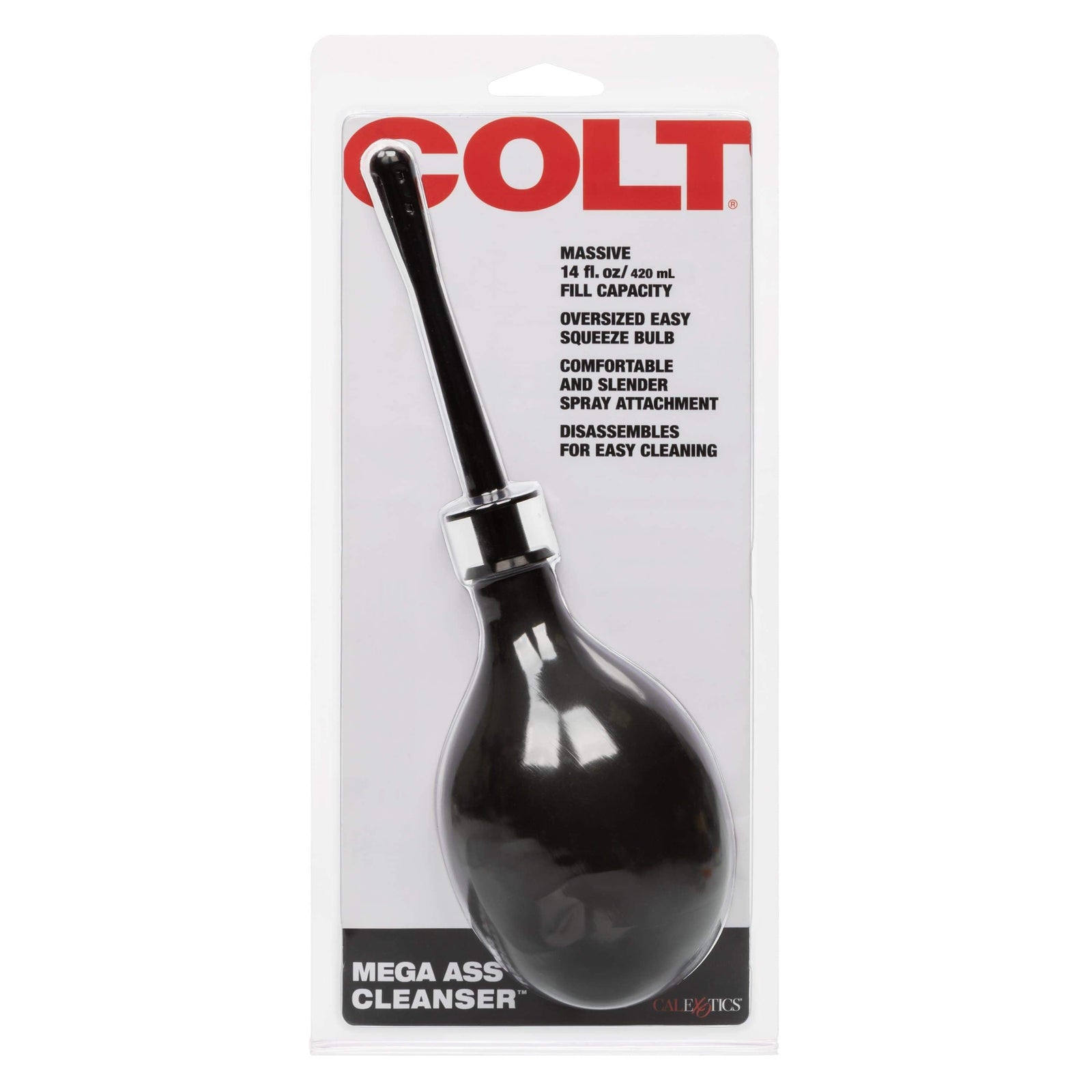 California Exotics - COLT Mega Ass Anal Douche Cleanser (Black) Anal Douche (Non Vibration) 716770090966 CherryAffairs