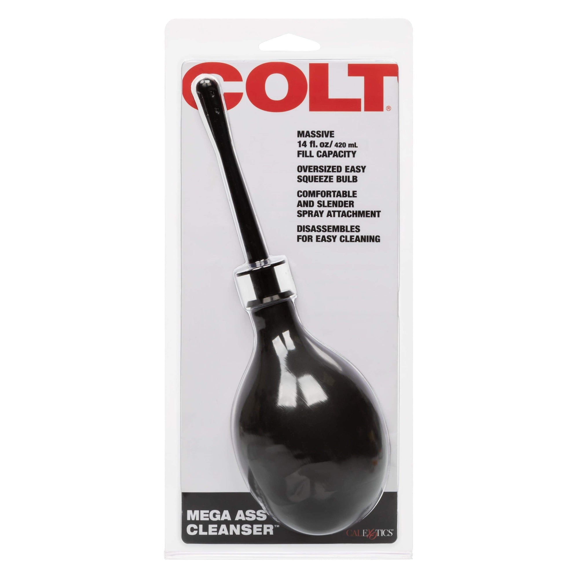 California Exotics - COLT Mega Ass Anal Douche Cleanser (Black) Anal Douche (Non Vibration) 716770090966 CherryAffairs