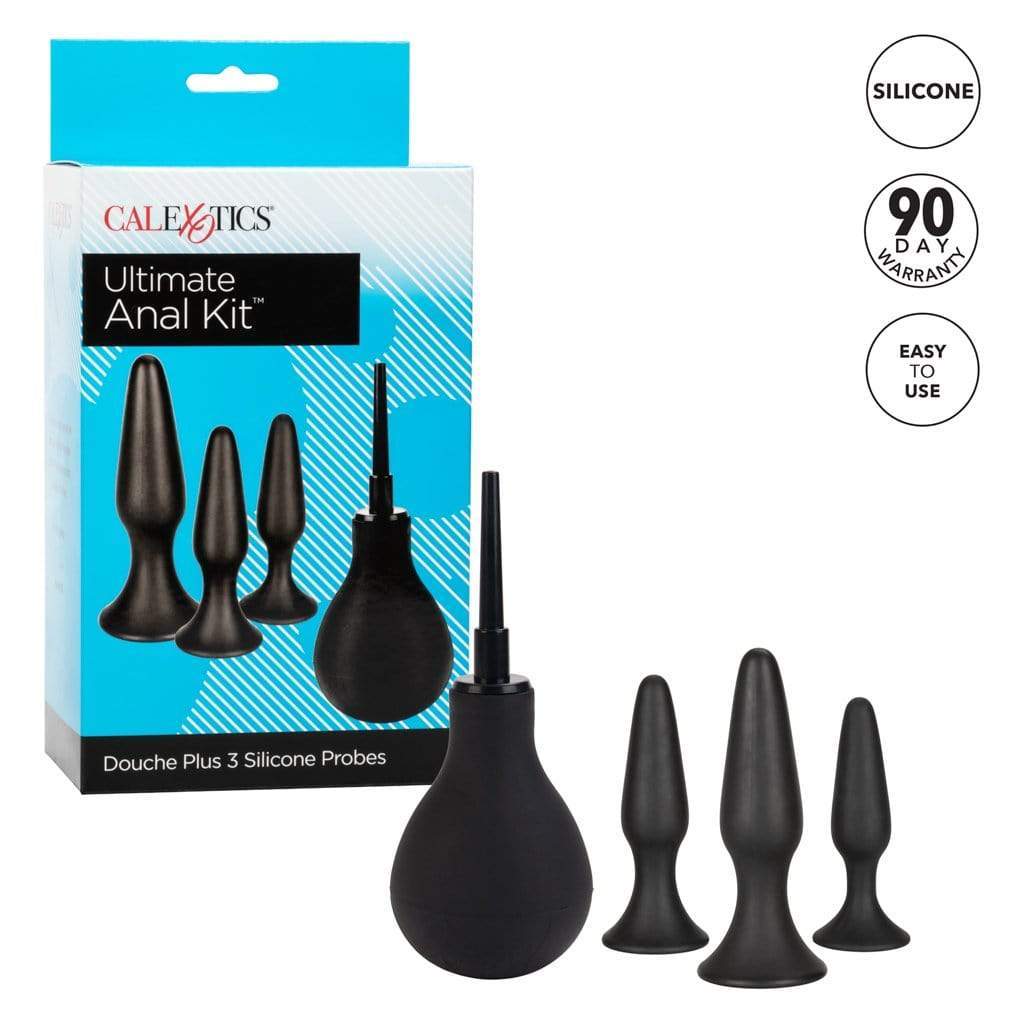California Exotics - Ultimate Douche Plus Silicone Probes Anal Kit (Black) Anal Kit (Non Vibration) Durio Asia