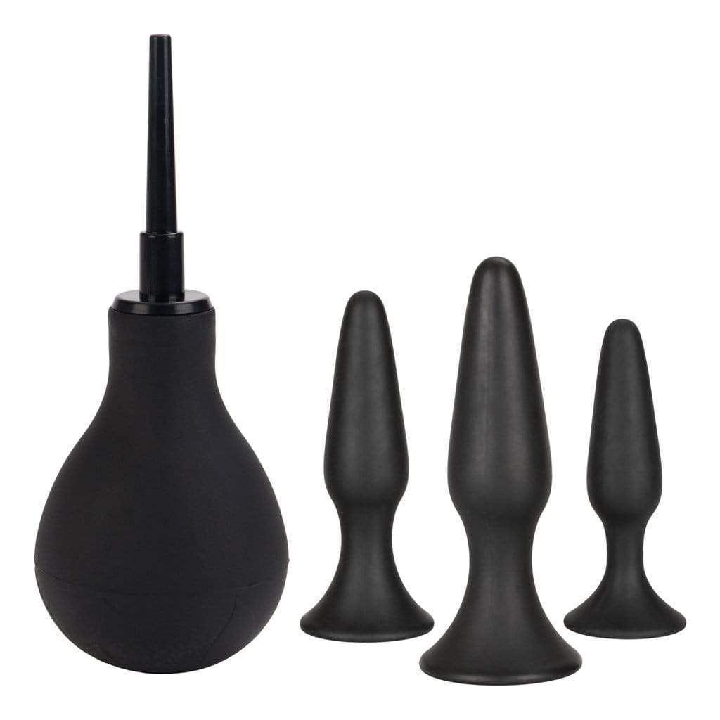 California Exotics - Ultimate Douche Plus Silicone Probes Anal Kit (Black) Anal Kit (Non Vibration) 716770091017 CherryAffairs