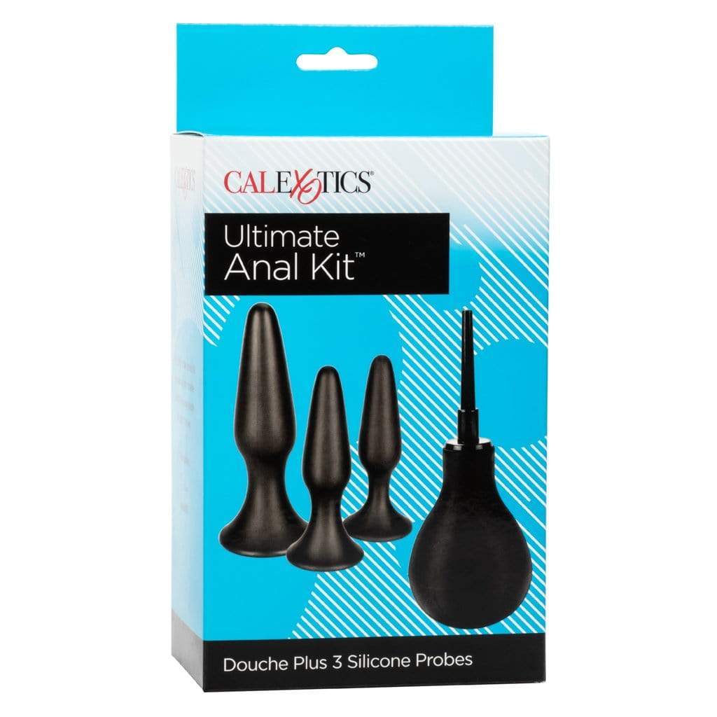 California Exotics - Ultimate Douche Plus Silicone Probes Anal Kit (Black) Anal Kit (Non Vibration) 716770091017 CherryAffairs
