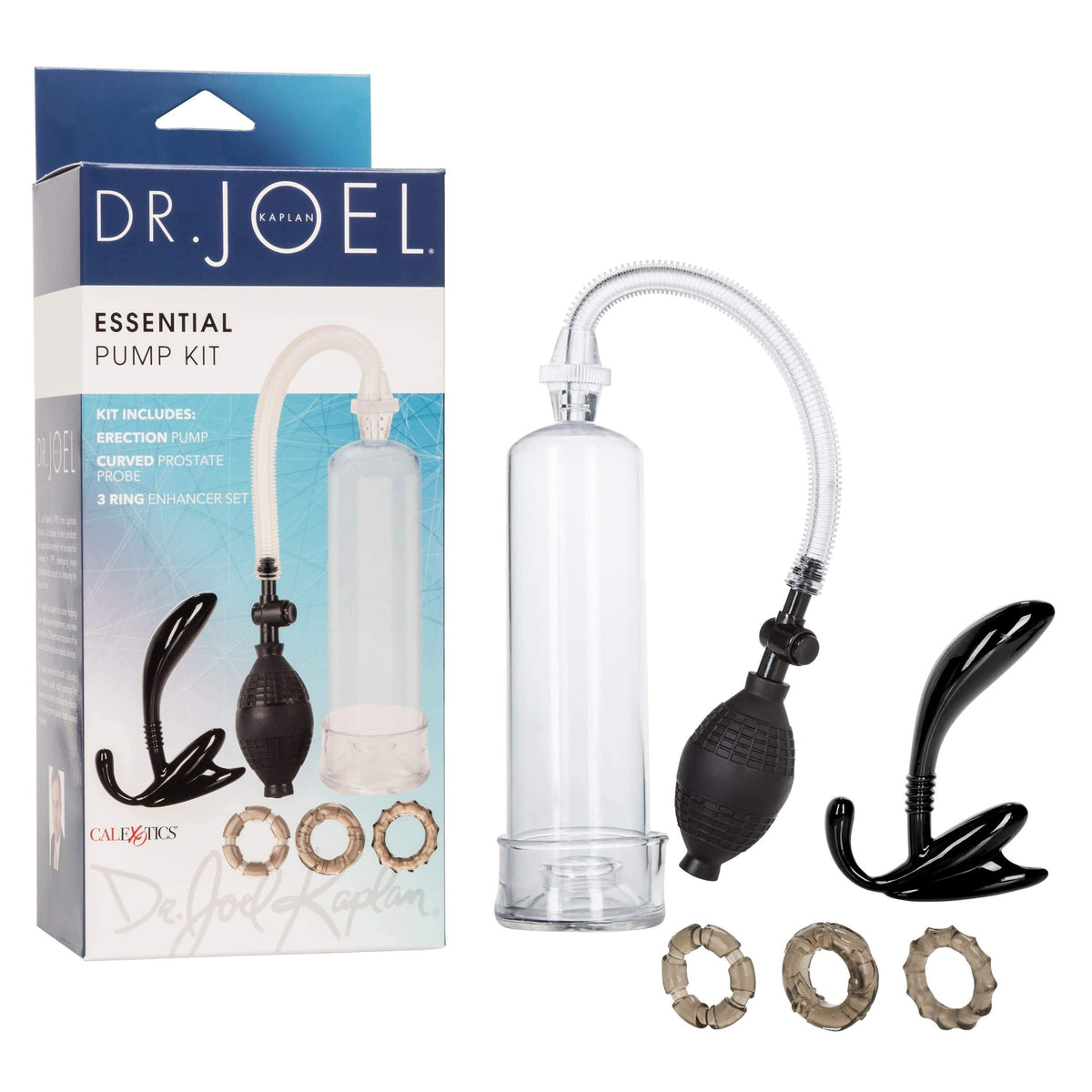 California Exotics - Dr Joel Kaplan Essential Penis Pump Kit (Clear) Penis Pump (Non Vibration) 716770091024 CherryAffairs