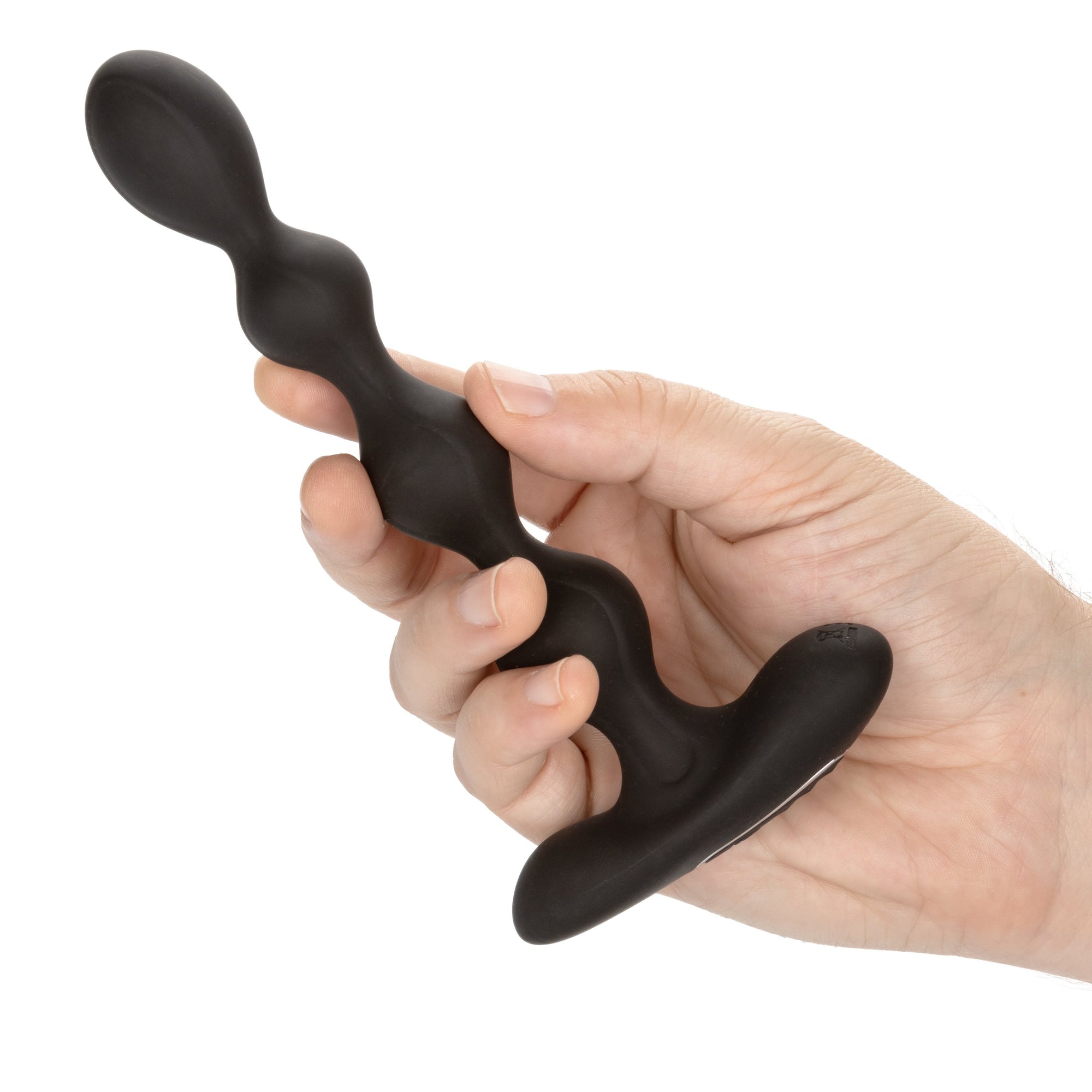 California Exotics - Eclipse Vibrating Slender Anal Beads (Black) - Black - Anal Beads (Vibration) Rechargeable