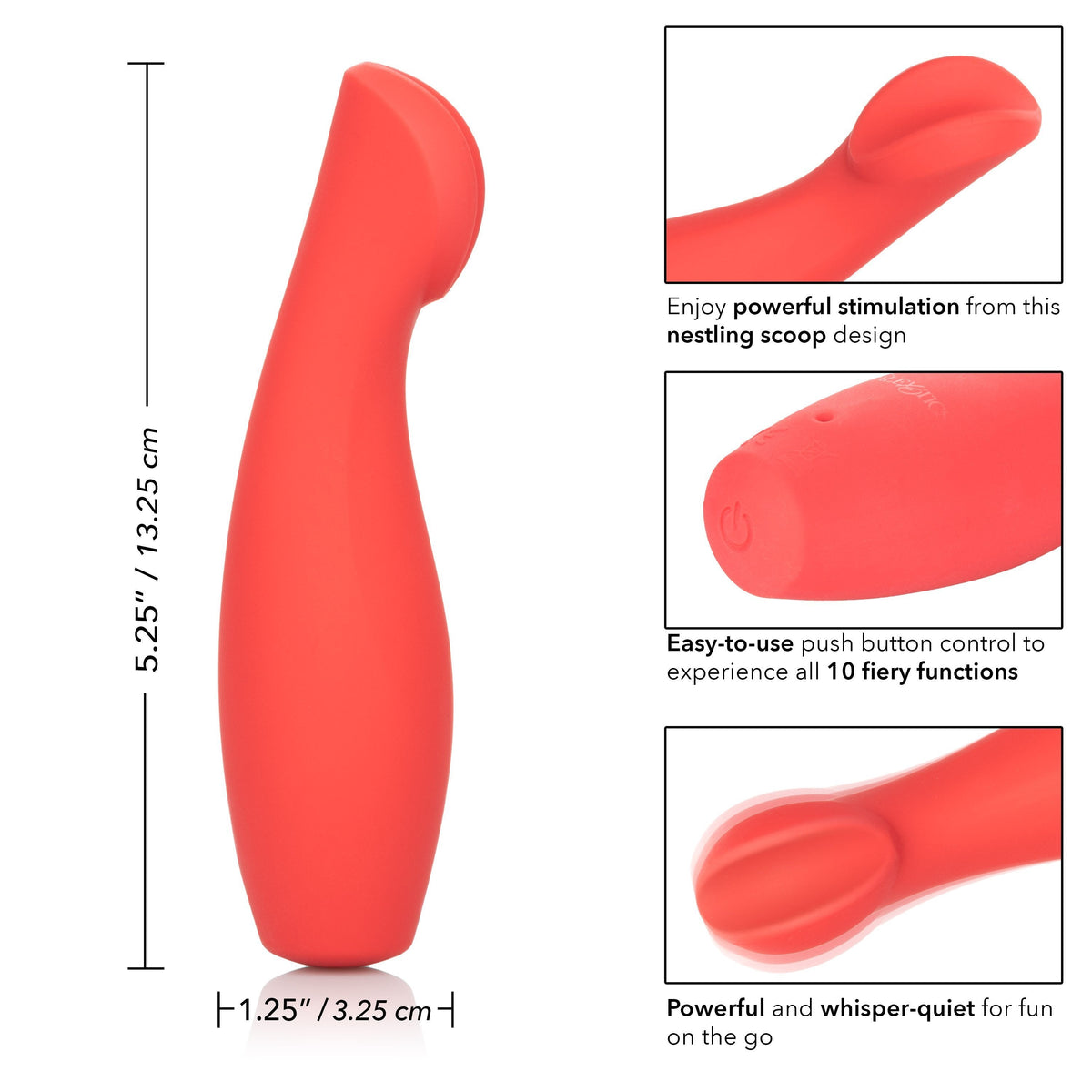 California Exotics - Red Hot Ignite Rechargeable G Spot Vibrator (Red) G Spot Dildo (Vibration) Rechargeable Singapore