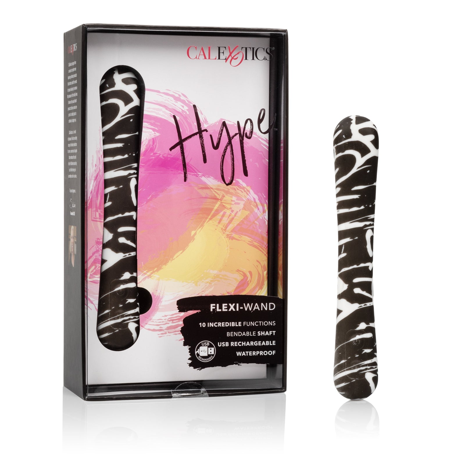 Calexotics - Hype Flexi Bendable G-Spot Wand (Multicolor) - Multicolor - G Spot Dildo (Vibration) Rechargeable