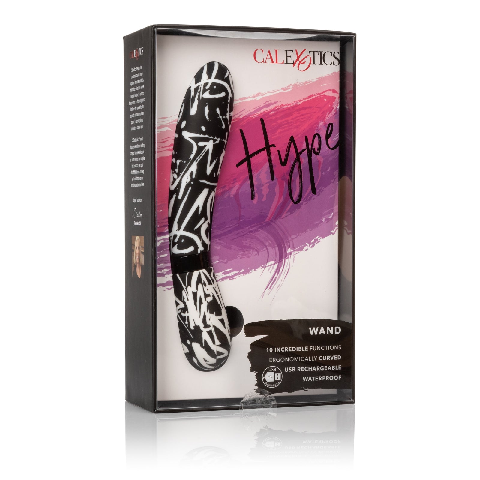Calexotics - Hype Wand G Spot Vibrator (Multicolor) - Multicolor - G Spot Dildo (Vibration) Rechargeable