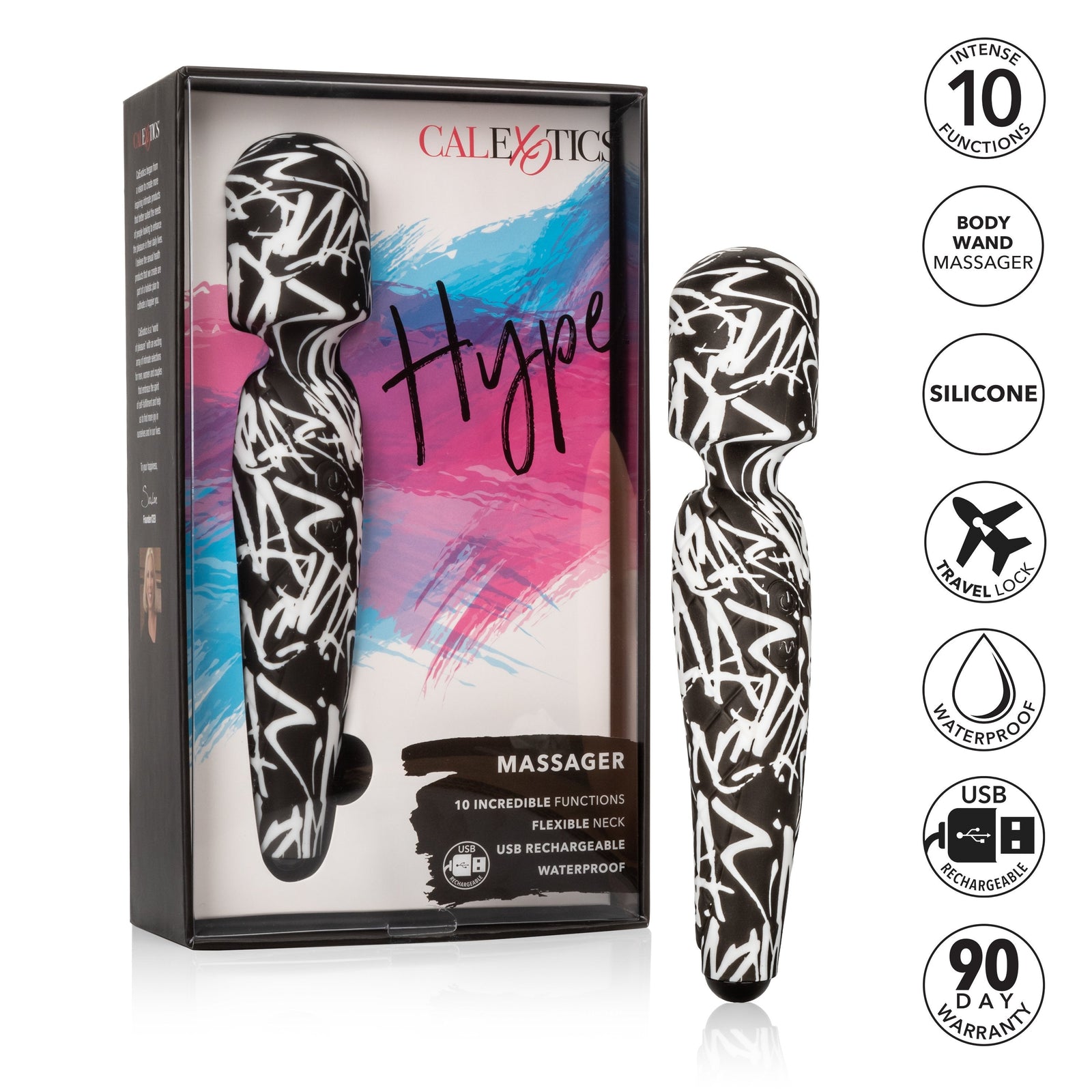 Calexotics - Hype Rechargeable Wand Massager (Multicolor) Wand Massagers (Vibration) Rechargeable Durio Asia