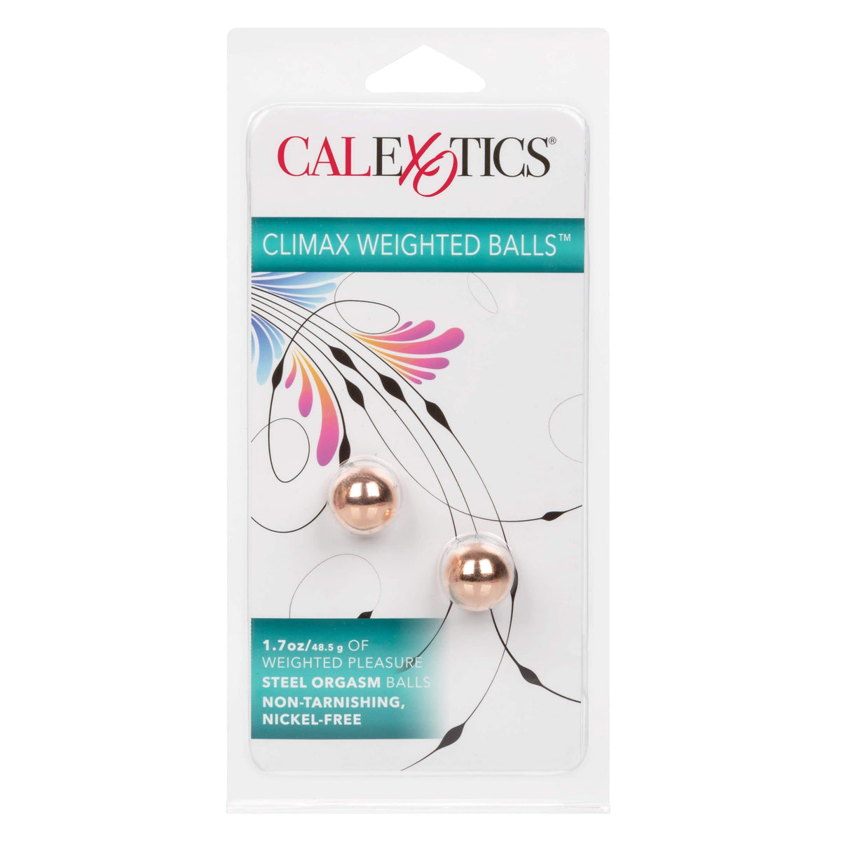 California Exotics - Steel Climax Weighted  Kegel Balls (Gold) Kegel Balls (Non Vibration) 716770091819 CherryAffairs