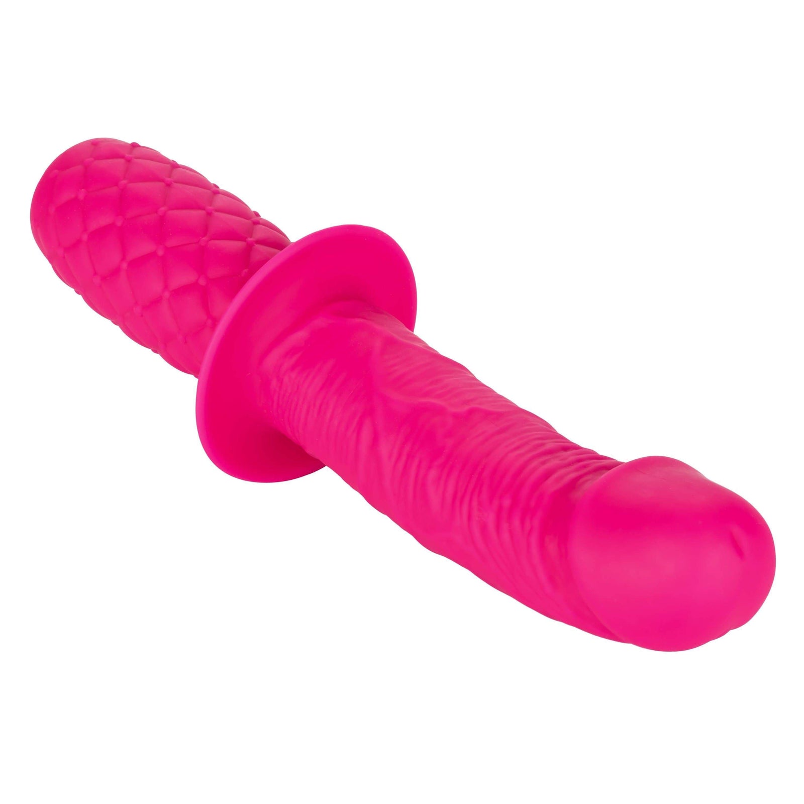 California Exotics - Silicone Grip Thruster Dildo (Pink) Realistic Dildo w/o suction cup (Non Vibration) 716770091949 CherryAffairs