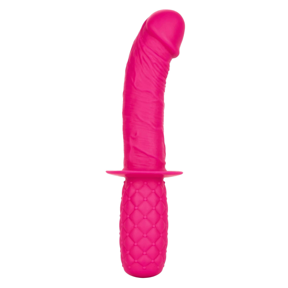 California Exotics - Silicone Grip Thruster Dildo (Pink) Realistic Dildo w/o suction cup (Non Vibration) 716770091949 CherryAffairs